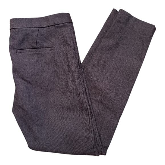 J. Crew Ryder Chocolate Brown Flat Front Ankle Slim Career Pants Size 6 - Picture 4 of 7